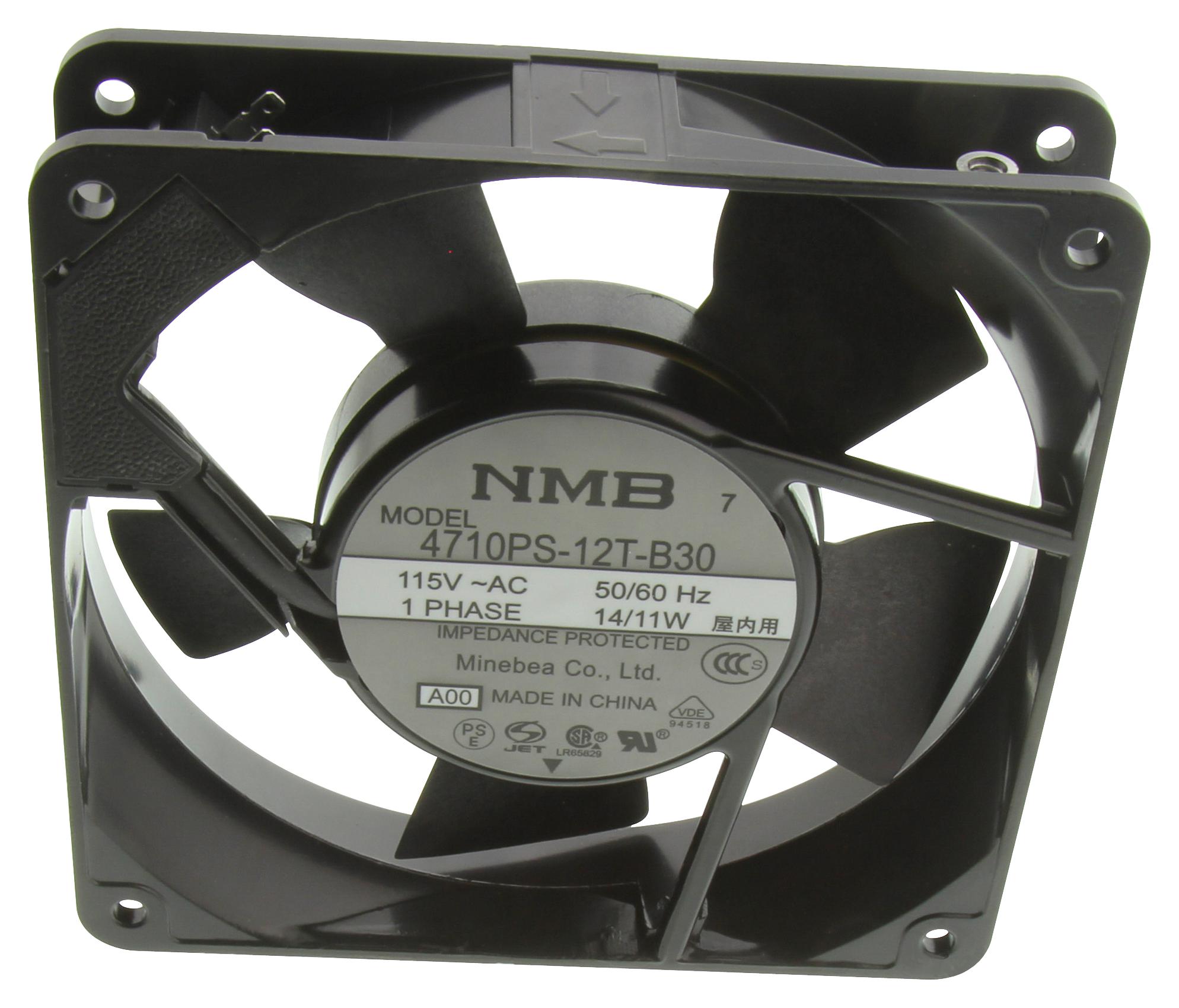 4710ps 12t B30 A00 Nmb Technologies Ac Axial Fan 115v Square