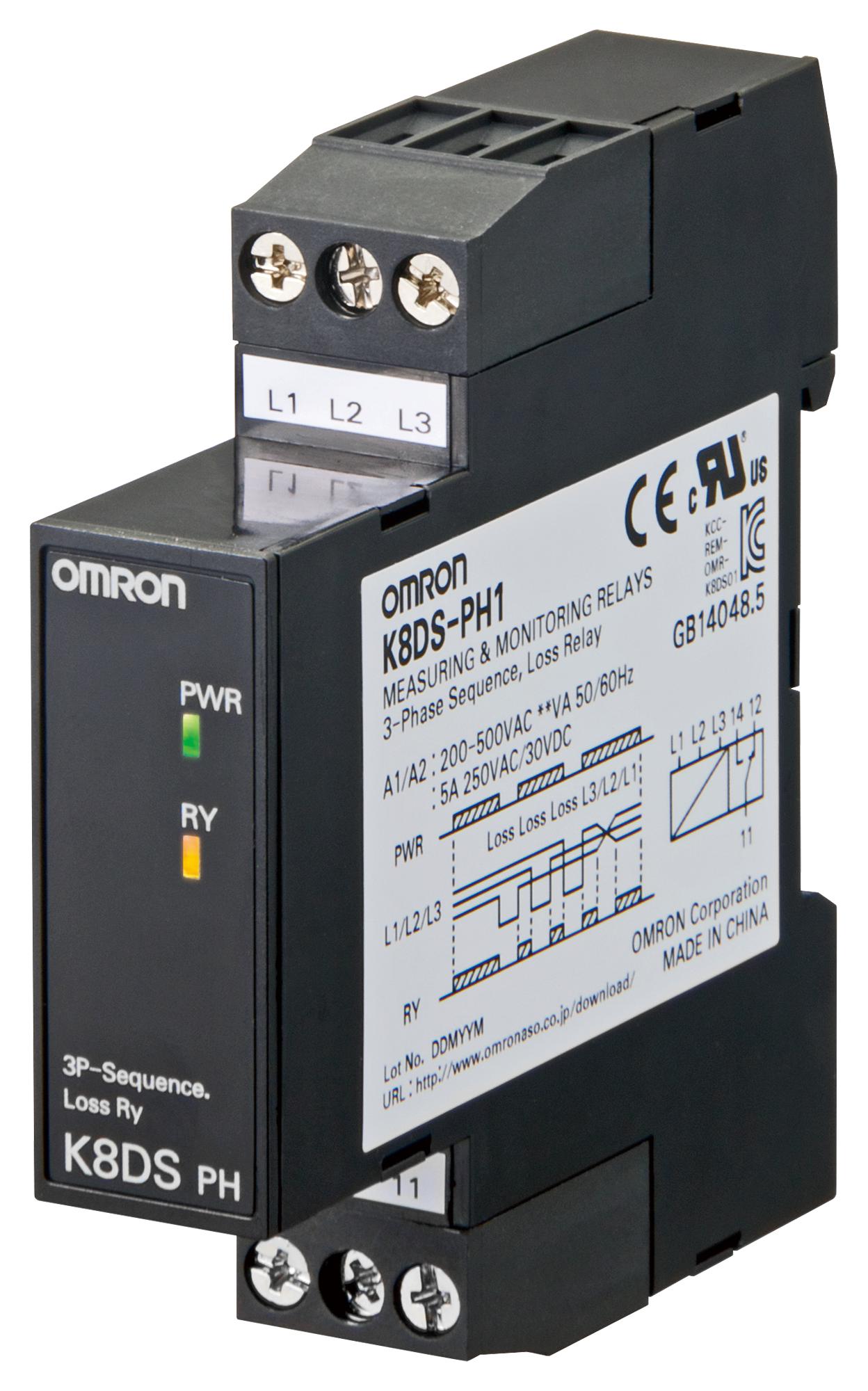 K8DSPH1 Omron Industrial Automation Phase Monitoring Relay, Phase