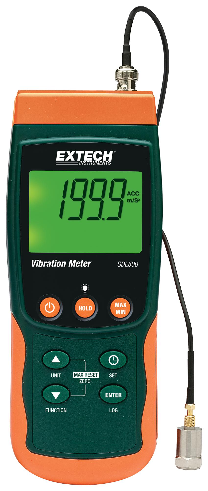 Sdl800 Extech Instruments Data Logger Vibration Meter 1 Channel