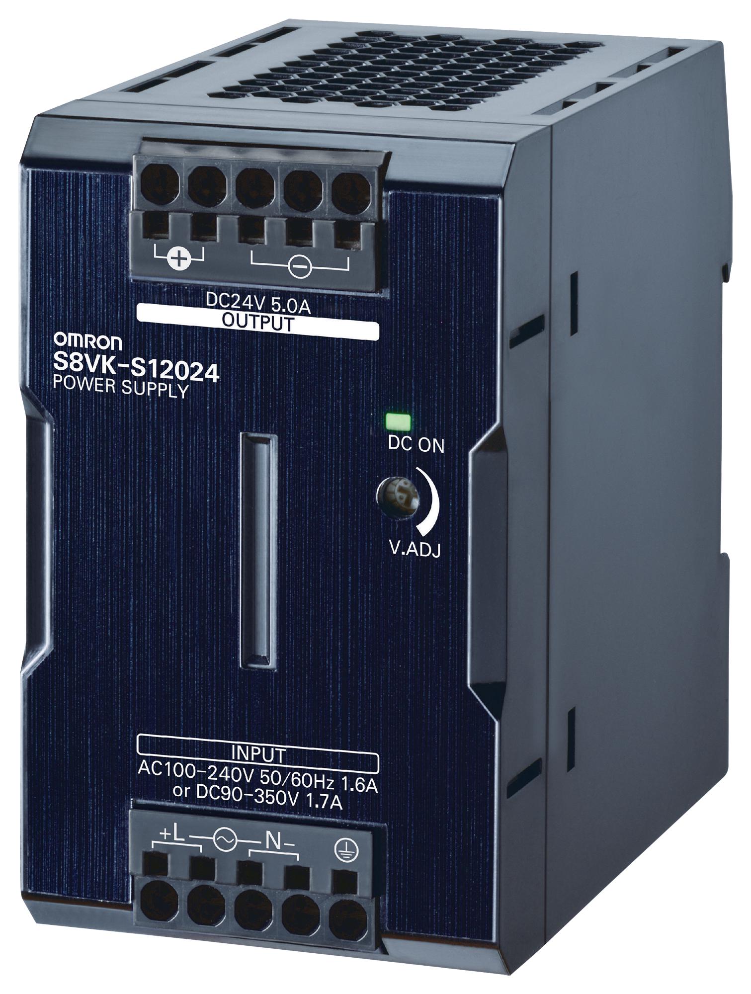 S8VK-S12024 OMRON, AC/DC DIN Rail Power Supply (PSU), ITE, 1 