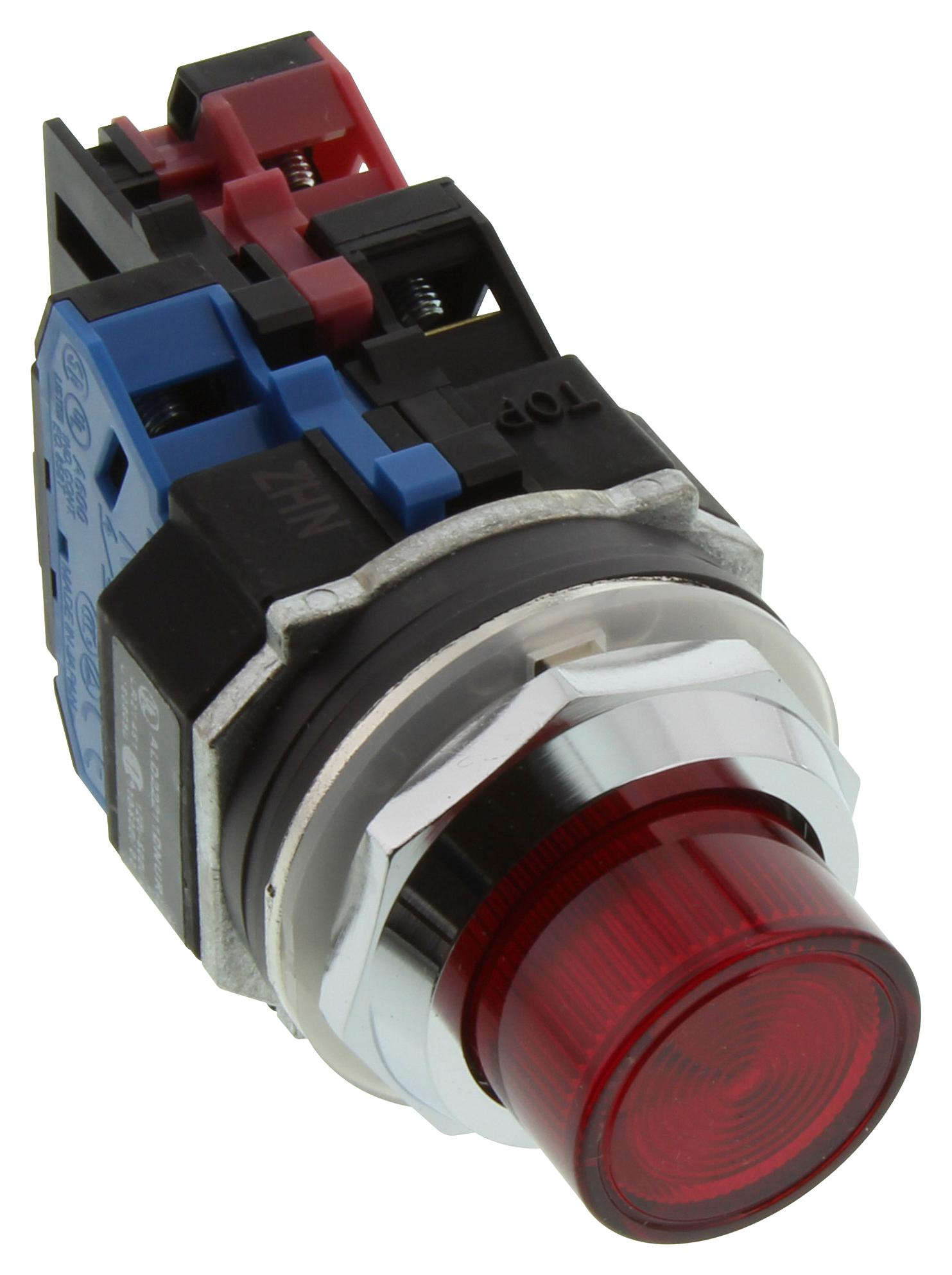 ALD22211DNUR - Idec - ILLUM PB SW, SPST-NO/NC, RED