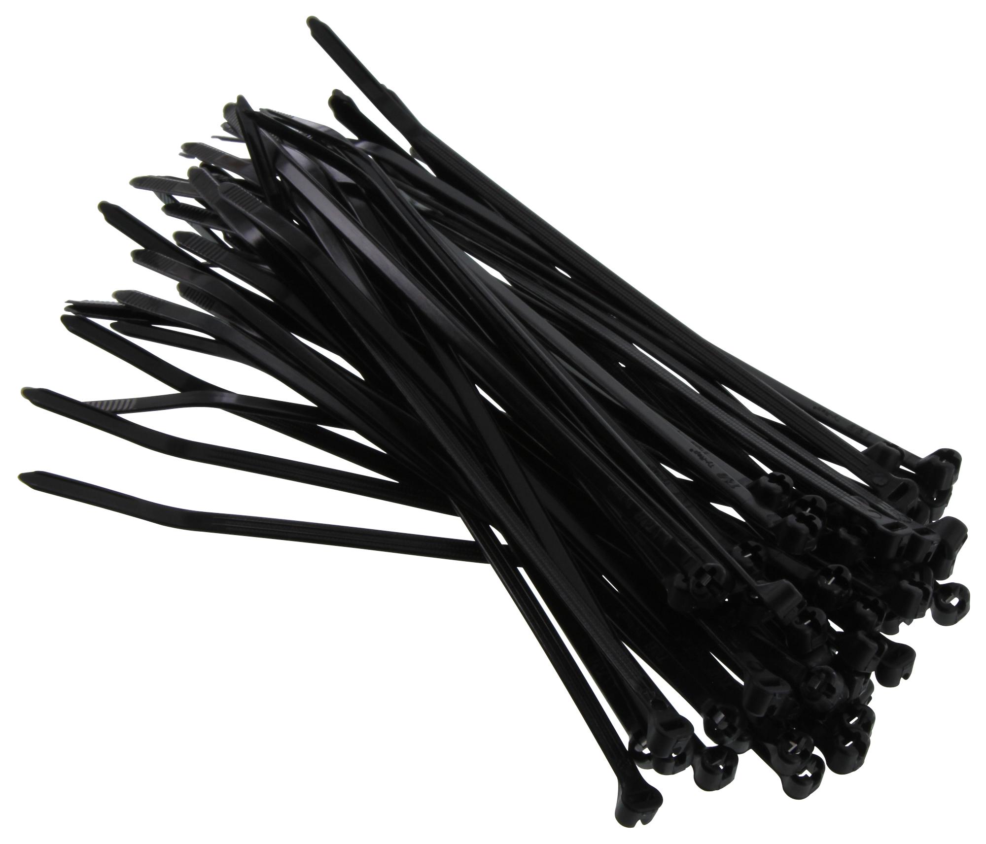 Lot De 50 Attaches Serre-câble Thomas & Betts TY27MX Avec Verrou Inox - Longueur 13.4"