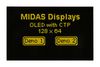 MIDAS DISPLAYS MDOG128064H1D-YMC