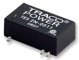 TRACO POWER TES 2N-1221 Isolated Surface Mount DC/DC Converter, ITE, 2:1, 2 W, 2 Output, 5 V