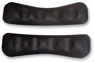 BOX ENCLOSURES 22G-BK Side Grip, Pair, Rubber, Black, 200 Series Medium T-Case