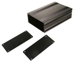 BOX ENCLOSURES B3-160BK Metal Enclosure, Optional IP65/ NEMA 4 Sealing Kit SK-3, Small, Extruded Aluminium, 44.5 mm