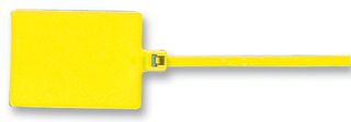 PANDUIT PLF1MA-C4Y Cable Tie, Pan Ty® ID Marker Flag, Nylon 6.6 (Polyamide 6.6), Yellow, 130 mm, 2.5 mm, 22 mm, 18 lb