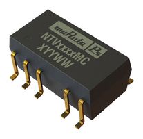 MURATA POWER SOLUTIONS NTV0505MC Isolated Surface Mount DC/DC Converter, Miniature, ITE, 1:1, 1 W, 2 Output, 5 V
