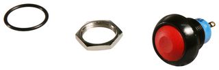 APEM IPR3SAD6 PUSHBUTTON, IP67, SOLDER LUGS, RED