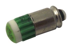 CML INNOVATIVE TECHNOLOGIES 15121451 LED Replacement Lamp, 6 Chip, Midget Groove / S5.7s, Green, T-1 3/4 (5mm), 567 nm, 90 mcd