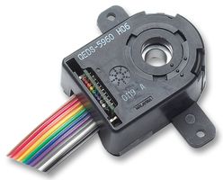 BROADCOM HEDL-5640#A13 Rotary Encoder, Optical, Incremental, 500 PPR, 0 Detents, Vertical, Without Push Switch