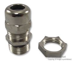 JACOB 50.616M/EMV/L-F Cable Gland, M16 x 1.5, 5 mm, 9 mm, Brass, Metallic - Nickel Finish, IP68