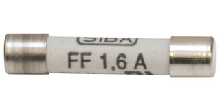 SIBA 70-125-40/1.6A Fuse, Cartridge, Very Fast Acting, 1.6 A, 700 V, 6.3mm x 32mm, 1/4" x 1-1/4", 70-125-40