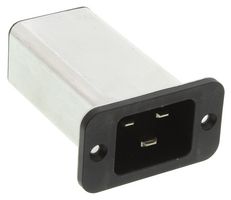 SCHURTER C20F.0002 Filtered IEC Power Entry Module, IEC C20, Medical, 20 A, 250 VAC