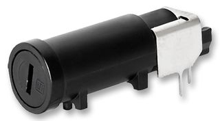SCHURTER 0031.2520 Fuseholder, PCB Mount, 500V, 16A, 6.3 x 32mm, Solder, Through Hole, Slotted Cap, Horizontal, PC2