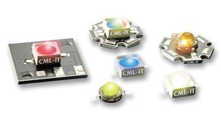 CML INNOVATIVE TECHNOLOGIES CMDA30CB15D13L LED, Blue, SMD, 400 mA, 3.4 V, 475 nm