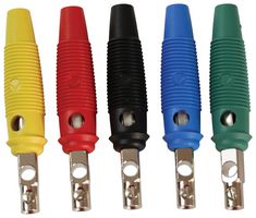 HIRSCHMANN TEST AND MEASUREMENT VQ 20 Banana Test Connector, 4mm, Plug, Cable Mount, 16 A, 60 V, Nickel Plated Contacts, Assorted