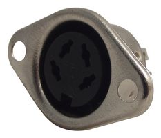 PRO SIGNAL PSG01559 DIN Audio / Video Connector, 4 Contacts, Jack, Panel Mount, Solder