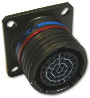 AMPHENOL AEROSPACE CTVPS00RF-25-29PA Circular Connector, CTV Series, MIL-DTL-38999 Series III, Wall Mount Receptacle, 29 Contacts