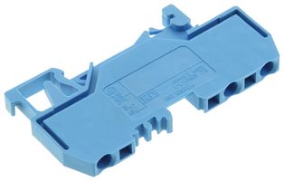 WAGO 280-684 DIN Rail Mount Terminal Block, 3 Ways, 28 AWG, 12 AWG, 2.5 mm², Clamp, 24 A