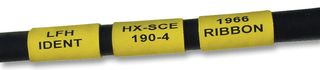 TE CONNECTIVITY - RAYCHEM HX-SCE-2.4-50-4 Wire Marker, Heat Shrinkable Sleeve, PO (Polyolefin), Yellow, 2.4 mm