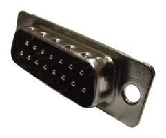 AMPHENOL COMMUNICATIONS SOLUTIONS L717DA15PST D Sub Connector, Standard, Plug, D-ST, 15 Contacts, DA, Screw