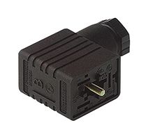 HIRSCHMANN GM 216 NJ BK + GM 207-7 EPDM Rectangular Power Connector, 2+PE, Gasket, 2 Contacts, Cable Mount, Screw, Receptacle