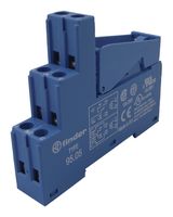 FINDER 95.05SPA Relay Socket, DIN Rail, Panel, Screw, 8 Pins, 10 A, 250 V, 95 Series