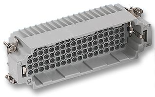 TE CONNECTIVITY - HTS 2-1103112-3 Heavy Duty Connector, Insert, Panel Mount, Plug, 64 Contacts, 4 Rows, Pin