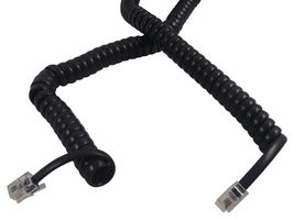 PRO SIGNAL 31012R Telephone Modular Cable, RJ10 Plug to RJ10 Plug, 21 ft, Black
