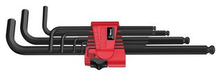 WERA 950 PKL/9 BM N Metric Hex Key Set, Rubber Clip, 9 Pieces BlackLaser of Hex Keys
