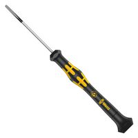 WERA 030107 Screwdriver, Slotted, Precision, 80 mm Blade, 4 mm Tip, 177 mm Overall