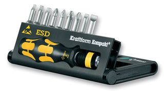 WERA KRAFTFORM KOMPAKT 10 ESD SCREWDRIVER BIT SET, ESD, 10PC