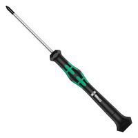 WERA 118030 Screwdriver, Pozidriv, PZ0, 157mm Overall Length, 60mm L Blade