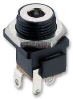 LUMBERG 1614 18 DC Power Connector, Jack, 500 mA, 1.3 mm, Panel Mount, Solder