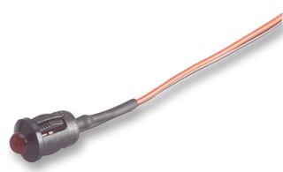 CML INNOVATIVE TECHNOLOGIES 1980000350500 LED Panel Mount Indicator, Snap-in, Red, 24 VDC, 8 mm, 10 mA, 45 mcd, IP40