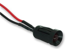 CML INNOVATIVE TECHNOLOGIES 1980110050500 LED Panel Mount Indicator, Flashing, Red, 13 VDC, 8 mm, 56 mA, 45 mcd, Not Rated