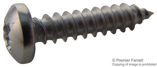 TR FASTENINGS N80.750 PRA2ABS100- Screw, Self-Tapping, No.8, 19 mm, Stainless Steel A2, Pan Head Pozidriv
