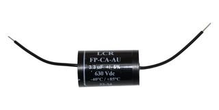 LCR COMPONENTS FP-CA-3.3-AU Power Film Capacitor, Metallized PP, Axial Leaded, 3.3 µF, ± 5%, Audio Systems, Through Hole