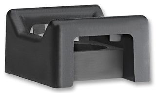 PANDUIT HVTM-06-C0 Cable Tie Mount, Hyper V™, Rivet, Screw, 6 mm, Black, Nylon 6.6 (Polyamide 6.6), 20.6 mm, 17.3 mm