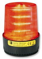 Beacon, LED, Red, Flashing, 230VAC, IP67, 115mm Dia., 95mm Height