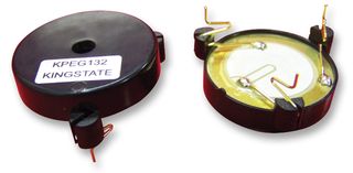 KINGSTATE KPEG132 Transducer, Piezo, Self-Drive, 3 V, Continuous, 83 dB, 3 kHz