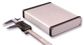 HAMMOND 1455P1601 Metal Enclosure, 1455 Series, Extruded With Metal End Panels, Small, Extruded Aluminium, 30.5 mm