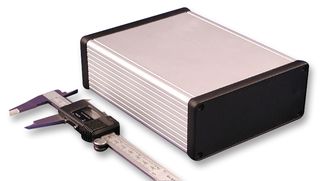 HAMMOND 1455Q1602 Metal Enclosure, 1455 Series, Extruded With Plastic End Panels, Small, Extruded Aluminium, 51.5 mm