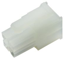 MOLEX 39-01-2040 Connector Housing, Natural, Mini-Fit Jr. 5557 Series, Receptacle, 4 Ways, 4.2 mm