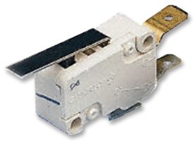 ZF D3B6-V3LD Microswitch, Snap Action, Straight Lever, SPDT, Quick Connect, Solder, 4 A