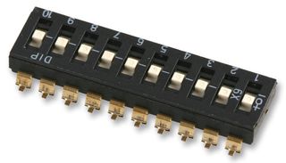 MULTICOMP PRO MCTIMR-10 DIP / SIP Switch, 10 Circuits, Slide, Surface Mount, SPDT, 24 V, 25 mA
