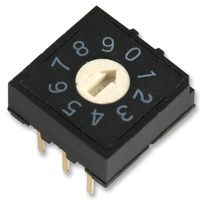 MULTICOMP PRO MCRH3AF-10R Rotary Coded Switch, MCRH, Through Hole, 10 Position, 24 VDC, BCD, 25 mA