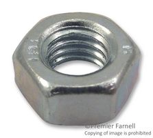 TR FASTENINGS M8-HFST-Z50- Nut, Hex, M8, Steel, Bright Zinc Plated, Pack of 50