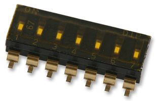 MULTICOMP PRO MCEMR-07-T DIP / SIP Switch, 7 Circuits, Slide, Surface Mount, SPST, 24 V, 25 mA